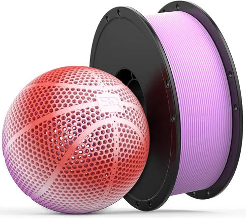 Vista 14 de BIQU PLA-HR filamento de impresora 3D flexible específicamente para imprimir balones de baloncesto sin aire, carrete de 1.75mm 1KG (2.2lbs)