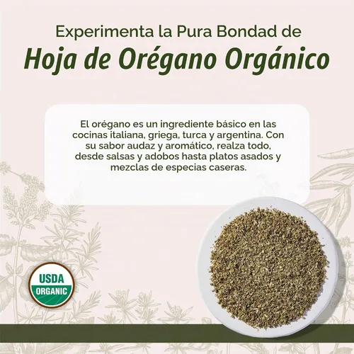 Vista 2 de Starwest Botanicals - Hoja seca de orégano orgánico, griego, bolsa a granel de 1 libra