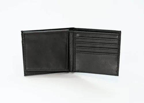 Vista 6 de Rico Industries Carteras grabadas con láser de los Green Bay Packers de la NFL, Negro, Billetera