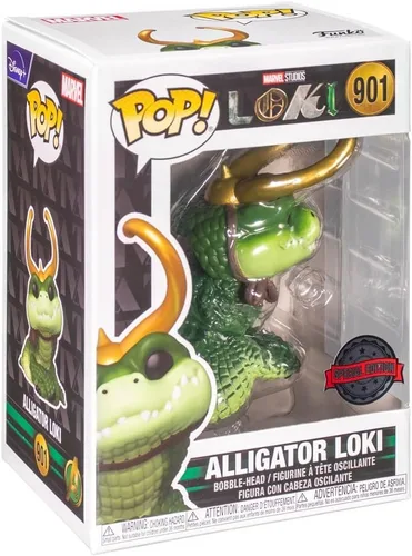 Vista 2 de Funko Marvel Loki Pop! Alligator Loki Vinilo Bobble-Head Hot Topic Exclusivo Multi None