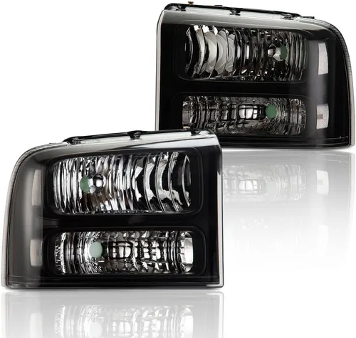 Vista 32 de GRAND ORANGE - Juego de faros delanteros, compatible con Ford F250 F350 F450 F550 1999-2004, para Ford Excursion 2000-2004, lado del conductor