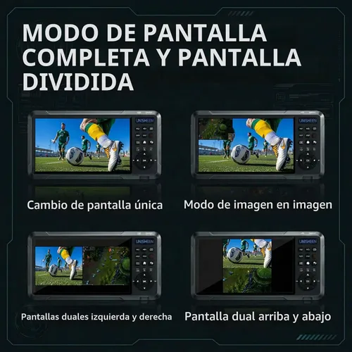 Vista 9 de Caja de captura de video 4K60, entrada HDMI de 2 canales con PIP/POP/PMP, grabadora de video con pantalla de 7 pulgadas, compatible con consolas