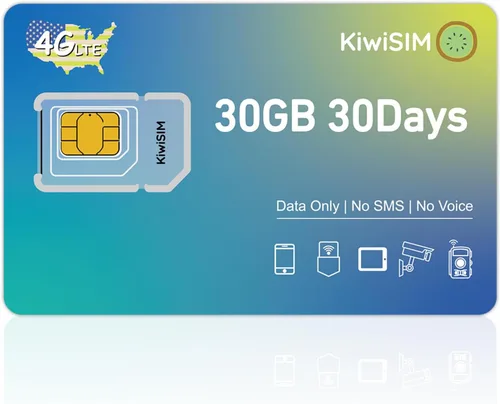 Vista 10 de Tarjeta SIM 4G LTE,Soporte de tarjeta de datos de EE. UU. para red 3,Solo datos 3 in 1 SIM Card,Compatible with Unlocked Hotspots/Routers