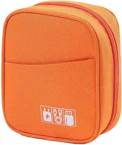 Vista 9 de E-Tree Bolsa de almacenamiento para pequeños dispositivos electrónicos y accesorios, bolsa técnica, funda organizadora electrónica compatible