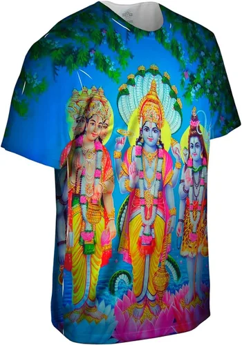 Vista 3 de Yizzam - India - Dioses y diosas hindúes -Camiseta- Camisa para hombre