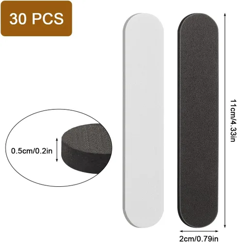 Vista 2 de 30 piezas de cinta de tamaño de sombrero, inserciones reductoras de tamaño de sombrero, cinta autoadhesiva de espuma para sombreros