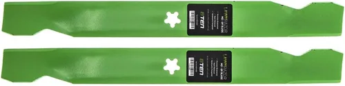 Vista 2 de 8TEN LawnRazor - Juego de cuchillas para Craftsman Poulan AYP Husqvarna 42 pulgadas cubierta 138498 134149 532138971 (elevación alta con muescas)