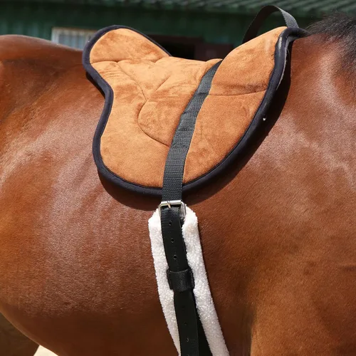 Vista 5 de Harrison Howard Almohadilla ecuestre para montar a caballo Almohadilla Bareback Pad con circunferencia