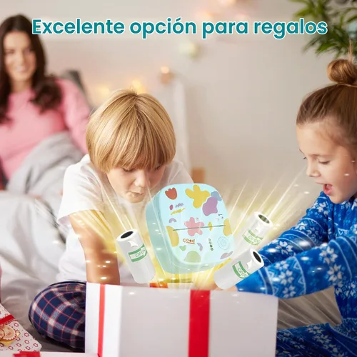 Vista 9 de Mini impresora portátil de calcomanías, mini impresora térmica con 3 rollos de papel, cápsulas de impresión sin tinta Bluetooth, etiquetadora