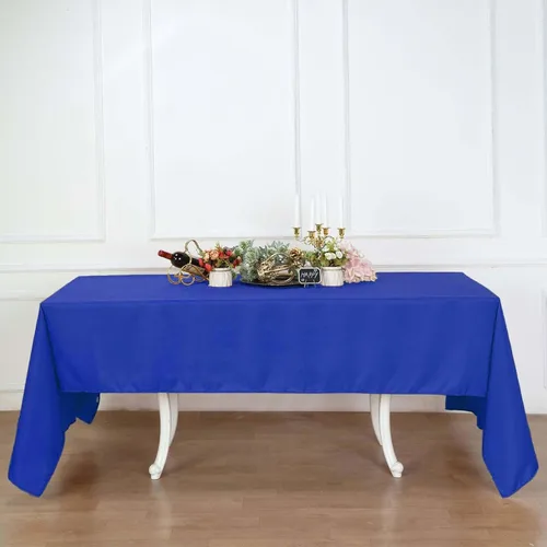 Vista 171 de Efavormart - Mantel rectangular, 60 x 102 pulgadas, resistente a las manchas y a las arrugas, lavable, mantel decorativo oblongo de tela de Amatista