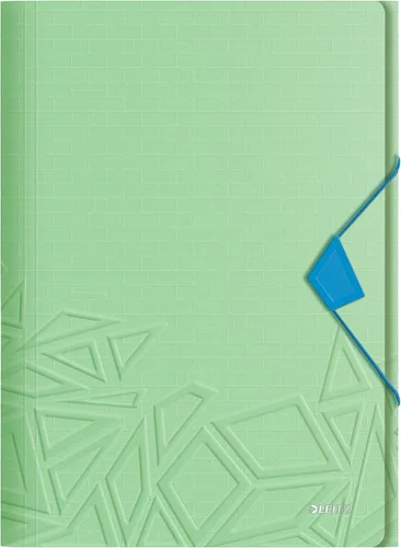 Vista 9 de Leitz Carpeta de 3 solapas, capacidad para hasta 150 hojas A4, cierre elástico, plástico flexible, azul, rango Urban Chic, 46490032