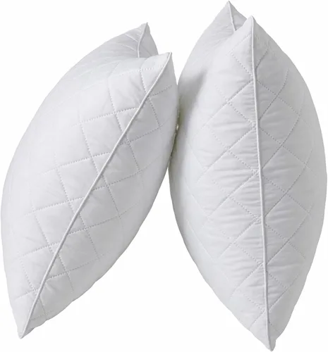 Vista 12 de Qeils Juego de 2 rellenos de almohada de 18 x 18 pulgadas, color blanco con funda de poliéster suave, insertos de almohada rectangulares cuadrados