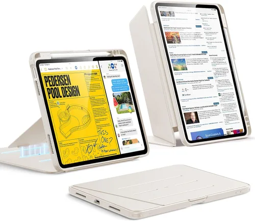 Vista 40 de ESR - Funda para iPad Air de 11 pulgadas M3/M2 (2025/2024), iPad Air de 5ª/4ª generación (2022/2020), funda con soporte vertical, múltiples ángulos
