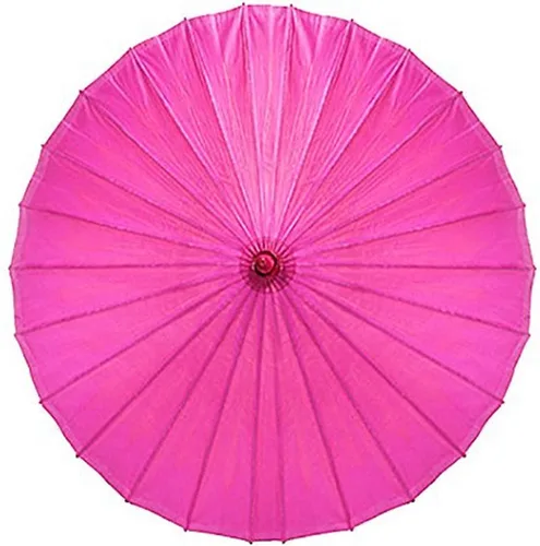 Vista 5 de Weddingstar Parasol de papel con deshuesado de bambú, Azul Aqua