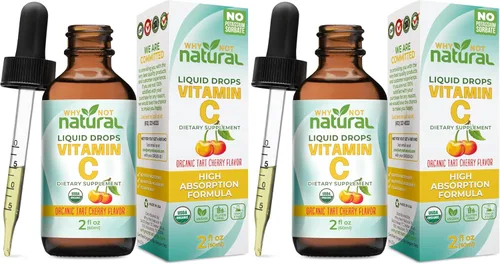 Vista 8 de Why Not Natural Suplemento líquido orgánico de gotas de vitamina C