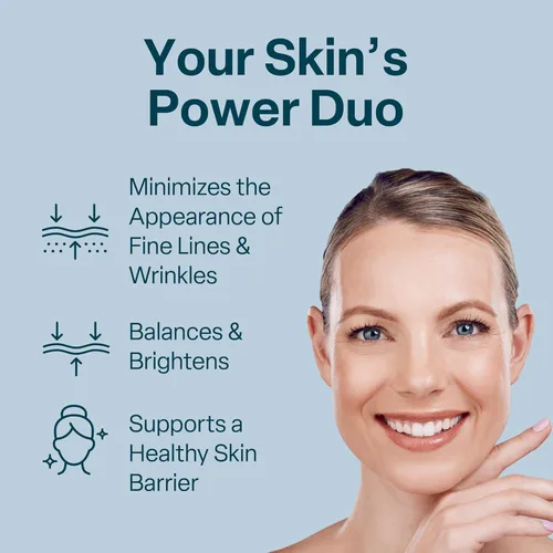Vista 2 de QRxLabs Suero de niacinamida al 5% con 1% de retinol y alfa arbutina, suero facial iluminador para ayudar a mejorar la apariencia de los poros