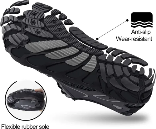 Vista 3 de SEEKWAY - Zapatos acuáticos para hombre y mujer, secado rápido, para playa, natación, río, piscina, lago, senderismo, kayak, surfing