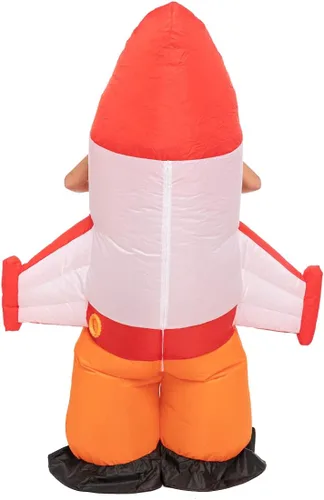 Vista 6 de Spooktacular Creations Disfraz inflable de Halloween para niños, disfraz inflable de cohete - niño