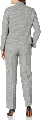 Vista 2 de Le Suit Pantalón corto Geo con solapa de 1 botón para mujer
