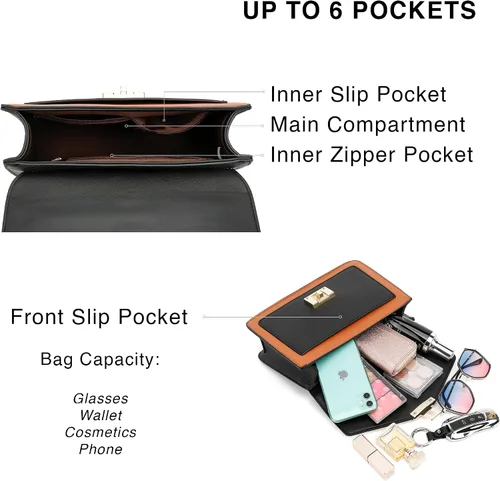 Vista 4 de Scarleton H2065 - Bolso de mano para mujer, monederos para mujer