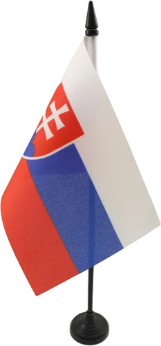 Vista 37 de AZ FLAG Aland Table Flag 4x6 in 100D Polyester Plastic Base Indoor use Finnish 15x10 cm desk flag stitched finish with reinforced edges with