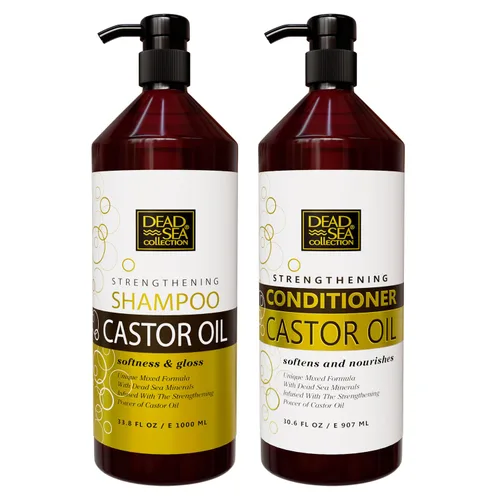 Vista 22 de Set de champú y acondicionador Dead Sea Collection con aceite de argán – Productos hidratantes y suavizantes para el cabello con minerales del Mar
