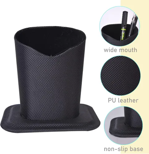 Vista 2 de Bleiou Paquete de 2 soportes para lentes, estuche protector para lentes, para escritorios o mesitas de noche