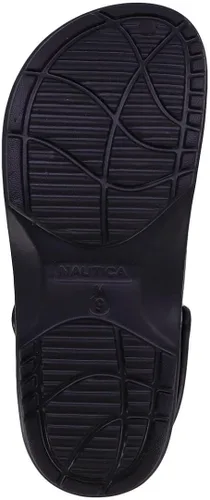 Vista 5 de Nautica Zuecos para hombre, sandalias deportivas deportivas, sin cordones con correa trasera ajustable, (zapatos de aguapantuflas peludas) River Edge