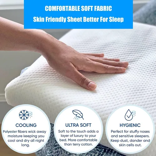 Vista 5 de Mecc ecoh Colchón para moisés de bebé, cubierta 100% transpirable, forro resistente al agua, ovalado de 29"x17"x2" pulgadas, se adapta al moisés