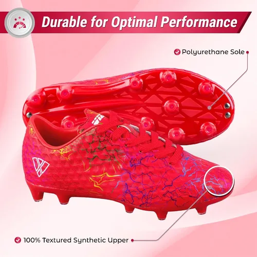 Vista 3 de Vizari Zodiac Firm Ground Soccer Cleats Boys Girls Lightweight Youth Football Shoes Durable Molded TPU Outsole Superior Traction on Grass & Turf