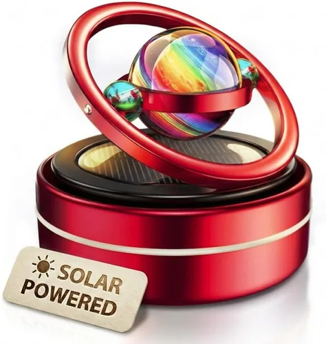 Vista 15 de Girador solar para salpicadero, difusor cinético para decoración de automóvil, accesorios automotrices con temática espacial, intercambio de regalos