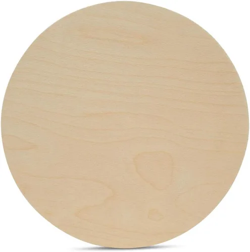 Vista 10 de Círculos de madera de 0.5 pulgadas de grosor, desde 10 hasta 24 pulgadas de diámetro