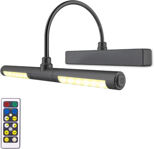Vista 22 de LUXSWAY - Iluminación LED inalámbrica para marcos de fotos, iluminación recargable para exhibición de arte, clip para cuadros, luces para sobre