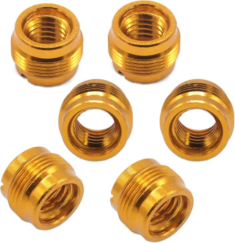 Vista 6 de CashBeat Paquete de 3 adaptadores de soporte de micrófono, adaptador de tornillo roscado macho de 5/8 pulgadas a hembra de 3/8 pulgadas para soporte