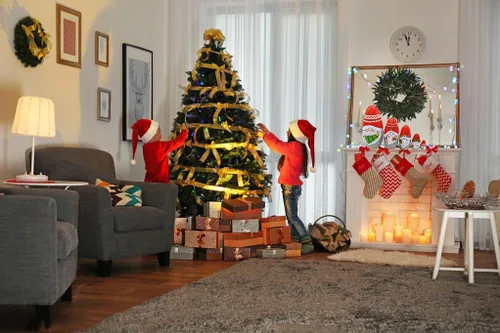 Vista 7 de Konrisa Muñecos anidables de Papá Noel enano Matryoshka - Muñecos de madera rusa para fiestas de cumpleaños, juego de 5