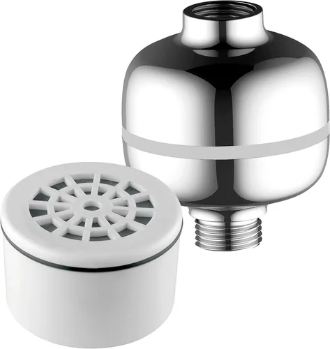 Vista 3 de AquaCare by HotelSpa 1139 - Cartucho desechable enriquecido KDF para filtro de ducha universal compacto o cabezales de ducha filtrados/duchas de mano
