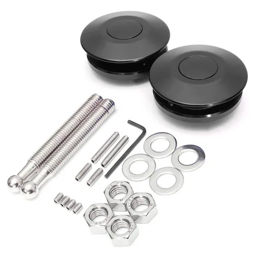 Vista 9 de STETION - Kit de cierre de liberación rápida para parachoques, capó, placa de matrícula de automóvil, 1.25 pulgadas de diámetro, aleación