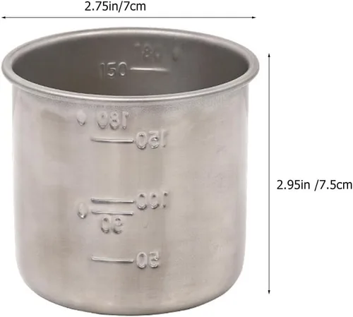 Vista 2 de SHOWERORO Taza medidora multiusos con graduaciones de cocina para granos de arroz y maíz, herramienta de almacenamiento para hornear y cocinar