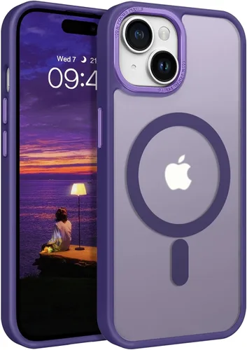 Vista 14 de BENTOBEN Funda para iPhone 15, funda para iPhone 15 compatible con MagSafe, funda magnética mate translúcida a prueba de golpes para mujeres y Rosa