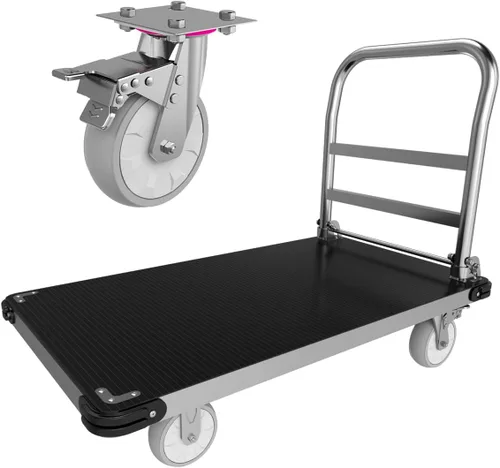Vista 9 de Camión de plataforma resistente de 2200 libras, 36 "x 24" carro