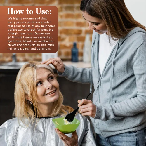 Vista 4 de Reshma Beauty Tinte de cabello con henna de 30 minutos infundido con hierbas naturales (marrón oscuro) con mascarilla para todo tipo de cabello