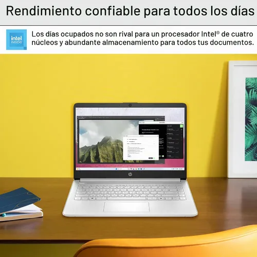 Vista 6 de HP Ultrabook 14 Laptop Computer para negocios y estudio en el hogar 2025, MS Office de por vida + Windows 11 Pro, CPU Intel Quad-Core, 8 GB RAM