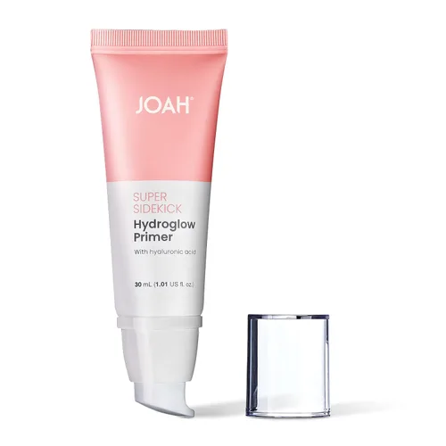 Vista 2 de JOAH Super Sidekick Hydroglow - Base de maquillaje con ácido hialurónico para un acabado brillante y húmedo, hidratante de larga duración e