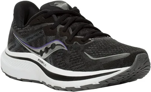 Vista 2 de Saucony Omni 20 - Tenis de correr para mujer, NegroBlanco