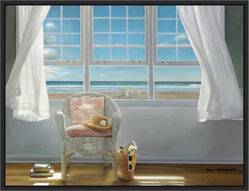 Vista 9 de Amanti Art Lienzo enmarcado para pared, 18 x 24 pulgadas, A Moments Peace, de Karen Hollingsworth, lienzo enmarcado para pared, obras de arte