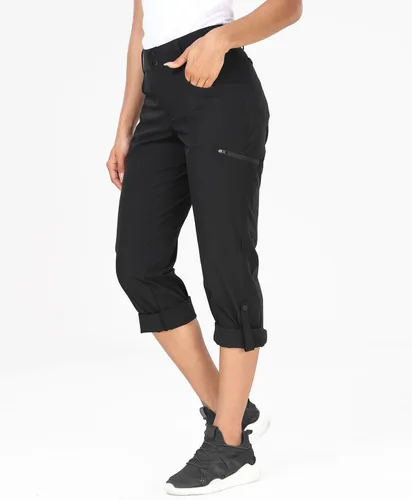 Vista 2 de Holipick Pantalones cargo de senderismo para mujer, ligeros, de secado rápido, impermeables, para exteriores, campamento, viajes, golf