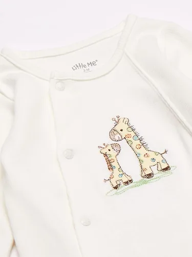 Vista 2 de Little Me Unisex Baby 2 Piece Footie and Cap Set