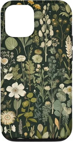 Vista 28 de Olive Green Boho Botanical Wildflowers Funda para iPhone 17