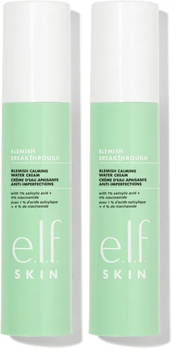 Vista 10 de e.l.f. SKIN Blemish Breakthrough - Crema de agua calmante Mini, hidratante facial ligero que combate las manchas, evita nuevas imperfecciones