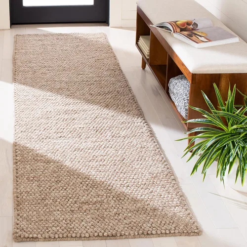 Vista 27 de SAFAVIEH Natura Collection - Alfombra decorativa, 2 x 3 pies, color beige, mezcla de lana hecha a mano, diseño texturizado, ideal para pasillo